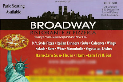 Lady Liberty says eat at Broadway