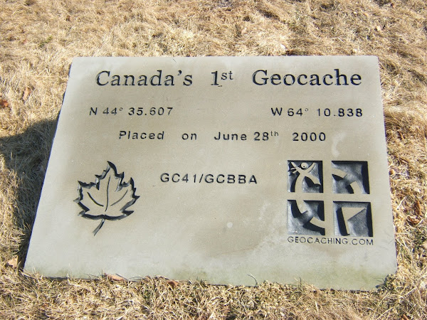 stumbled upon... geocache marker - graves island