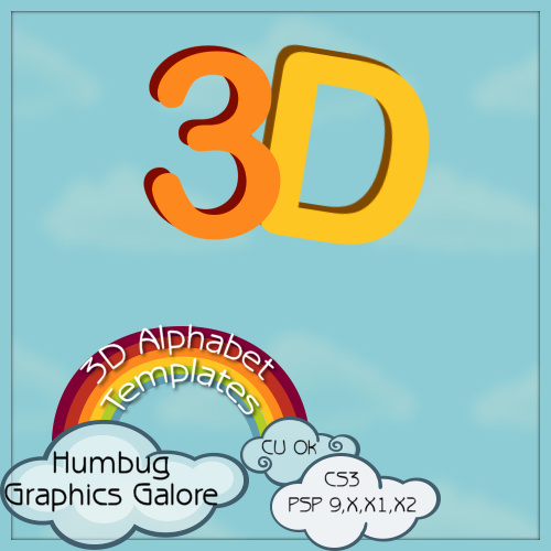Humbug Graphics Galore: 3D Alphabet
