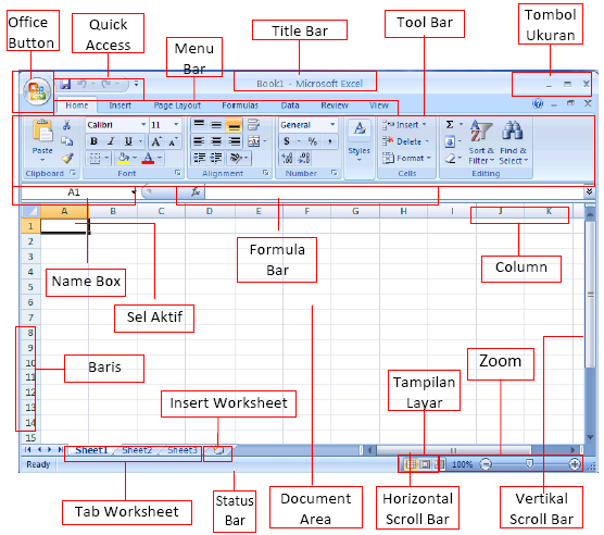  Microsoft  Excel  Bagian Bagian Microsoft  Excel 