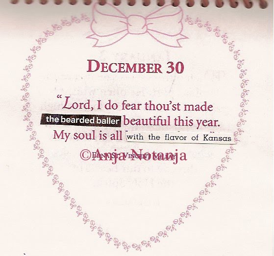 A Calendar Of Altered Quotes By Notanja 2010