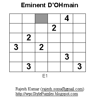 Logic Printable Puzzle: Eminent D'OHmain