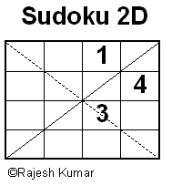4x4 Sudoku 2D Printable Sudoku