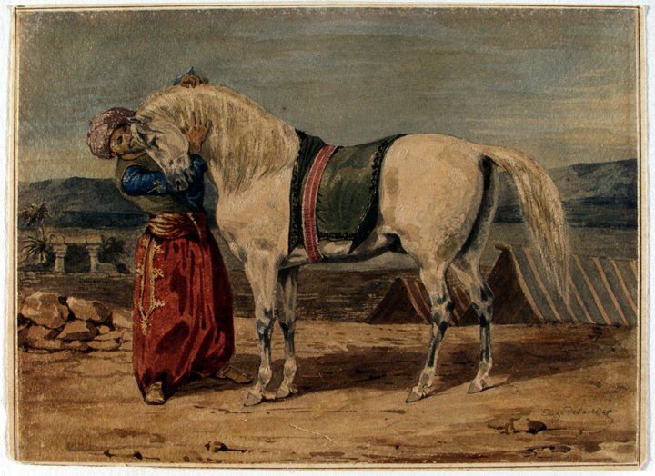 [delacroix+-+Turk+Stroking+his+Horse+-+c.+1824.jpg]
