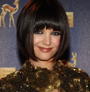 Katie Holmes with Short Hairstyle - 2008 Short hairstyle that is a bob cut