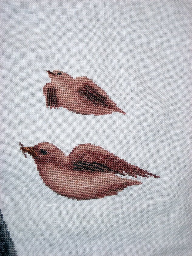 Cthulhu Crochet and Cousins Family of Birds Cross Stitch Completed!