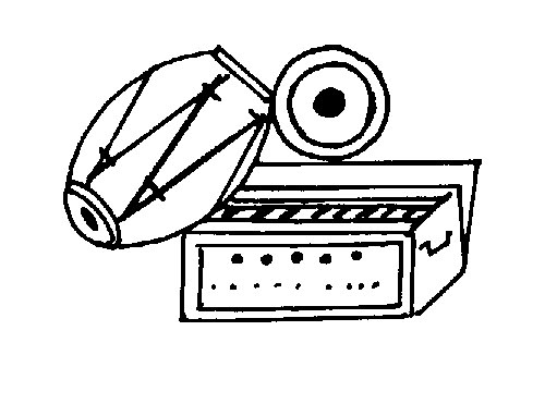 free clip art black and white musical instruments - photo #47