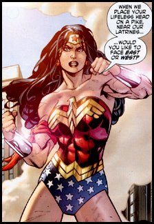 Panel Edited for dimension, but not content. WONDER WOMAN IS REALLY THAT BAD ASS!!!