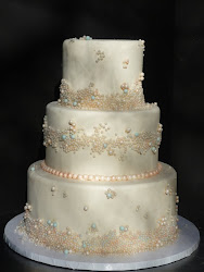 pearls fondant cake tiers cakes pearl tier elegant ivory simple without shower encrusted sugar weddings bolo anos november thanksgiving layers
