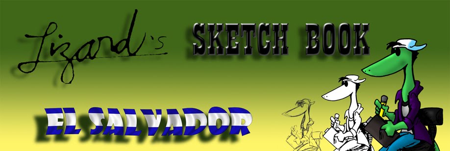 Lizard Sketch Book El Salvador