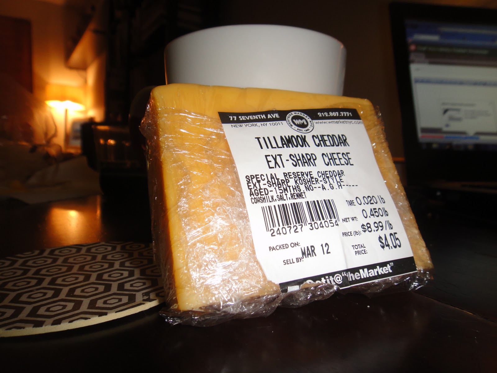 Stinky Cheese Chronicles First Bite Tillamook Cheddar Extra Sharp