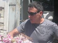 Mark helping the flowers in Petaluma