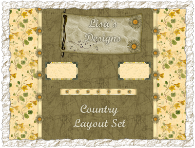 Scrap Your Blog: 3 Column Country Blog Layout Set