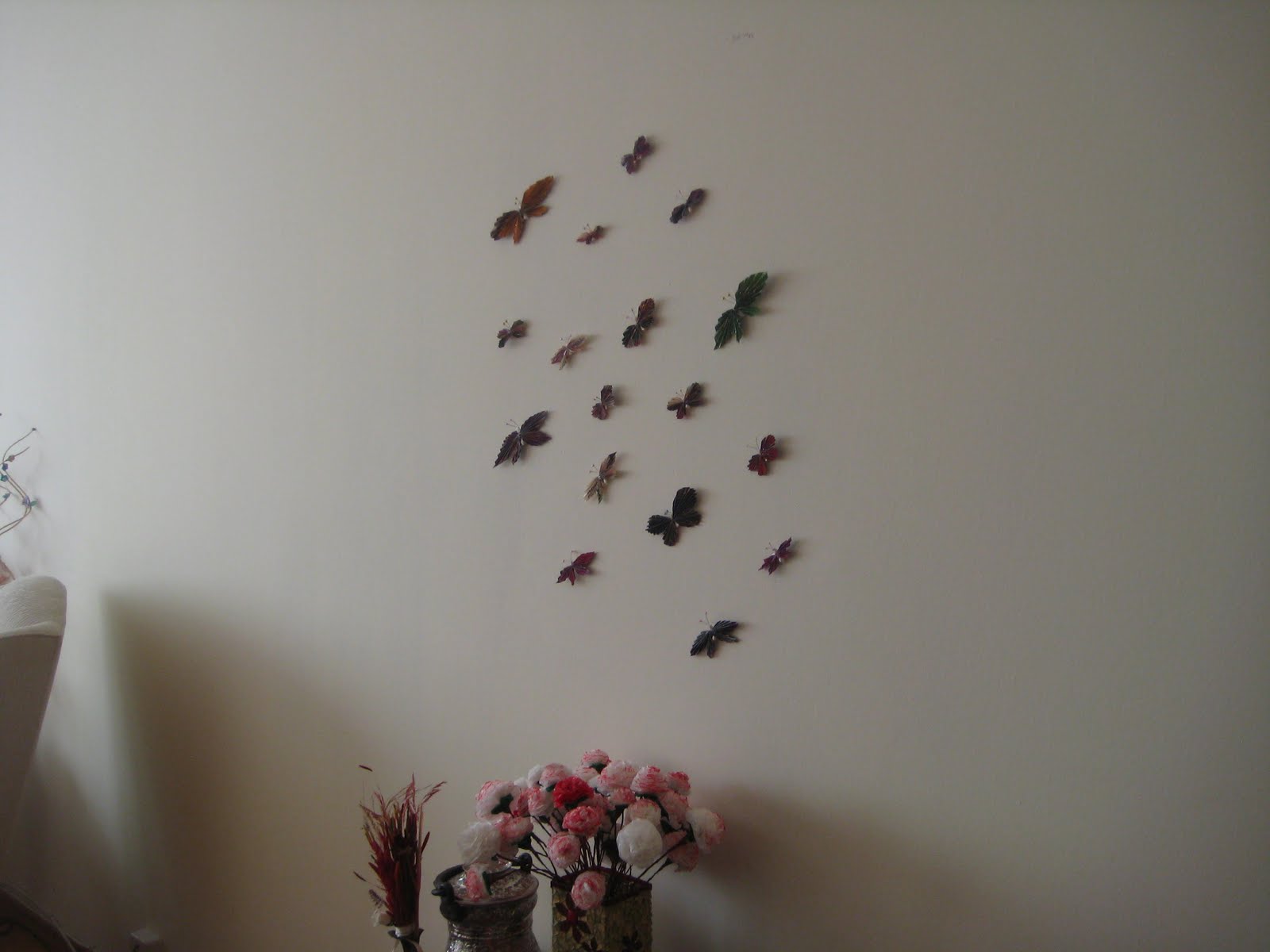 HOBİLERİM Duvardaki kelebekler