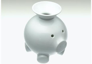 piggy bank with funnel for coins