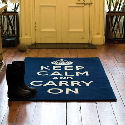 Keep Calm and Carry On rug