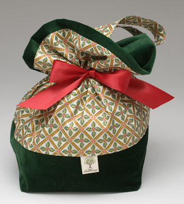 gift wrap bag velvet