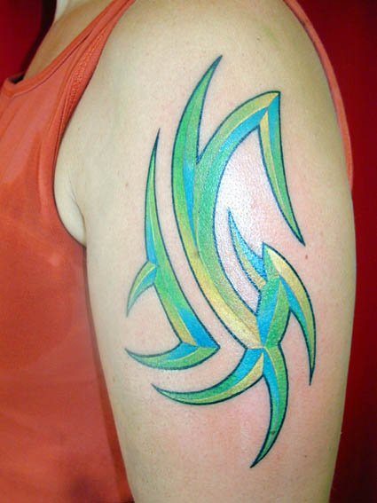 World Temporary Tattoo Design: Tribal Arm Tattoo