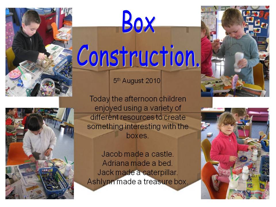 Sunnynook Preschool Box Construction
