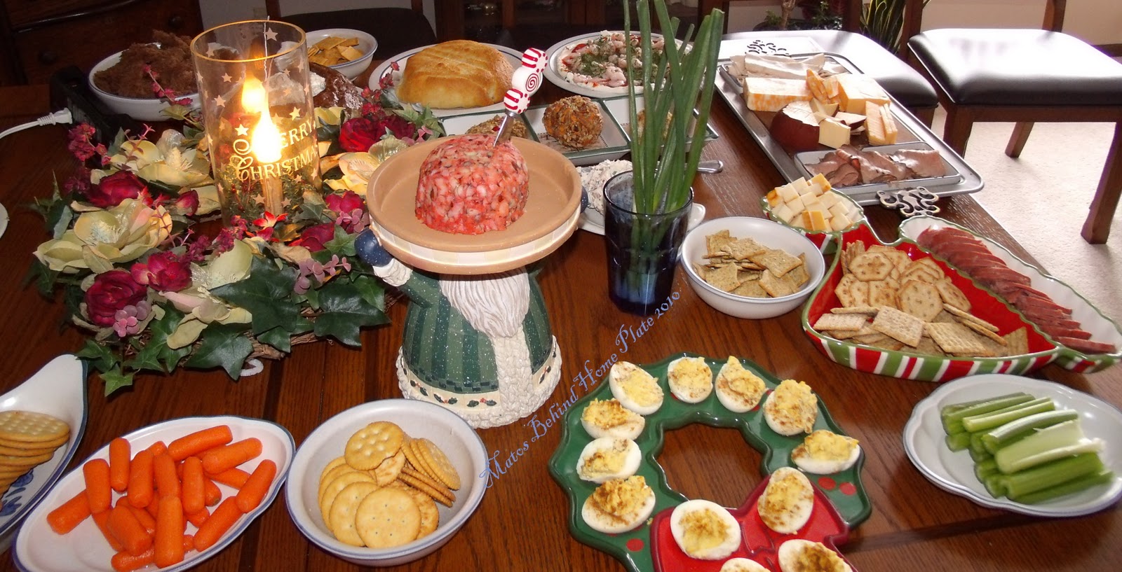 Matos Behind Home Plate Christmas Dinner with Team Matos