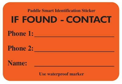 canoe ID sticker