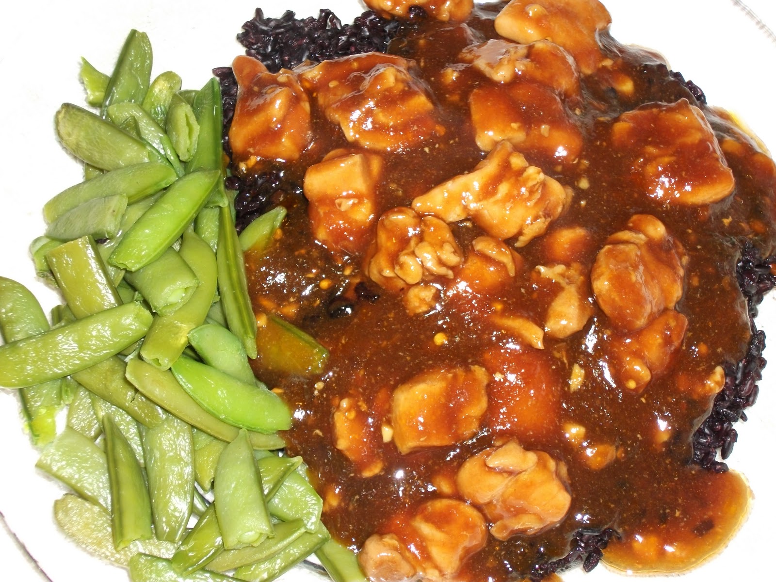 The Dairy-Free Diva: Bourbon Chicken and Forbidden Rice