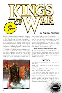 Kings of War rules by Mantic Games