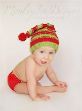 Funky Stripes Christmas Hat