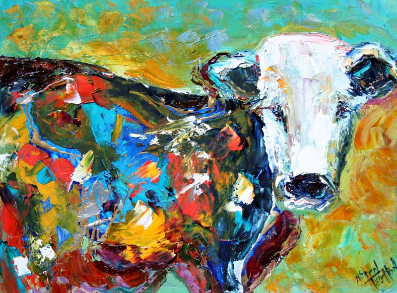 Karen Tarlton: Abstract cow
