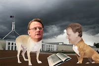 Costello and latham, dogs of democracy