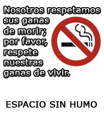 Espacio <b>sin</b> humo