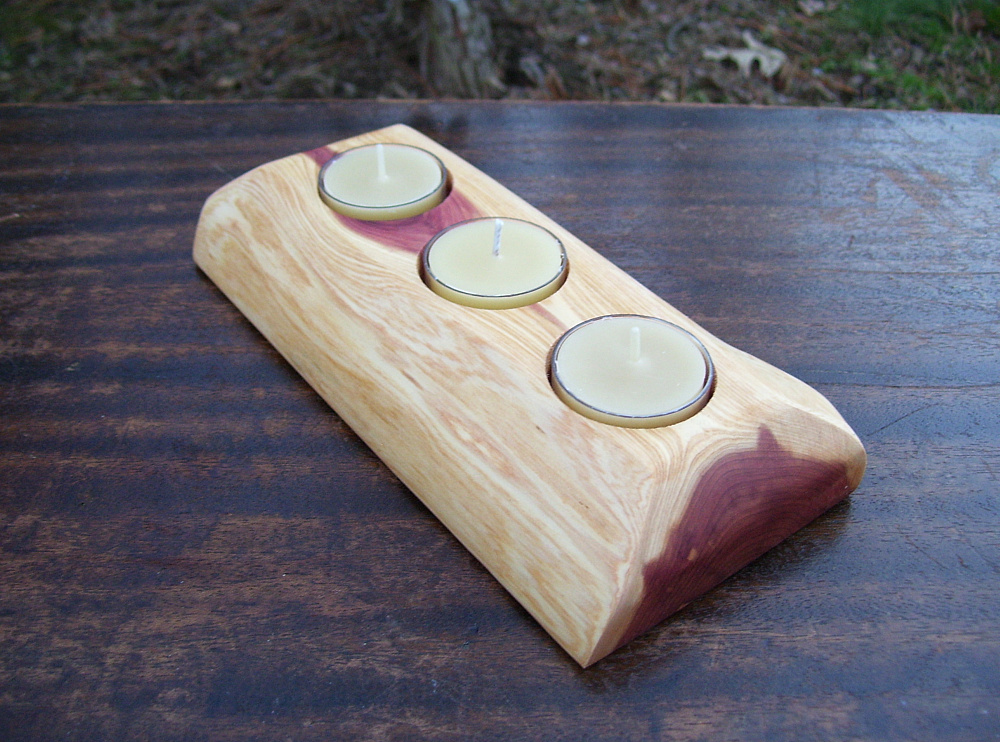 ByDan Woodworks This Eastern Red Cedar Candle Holder Is A Best Seller