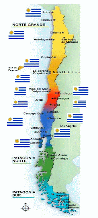 Integrantes del C.C.en ciudades de Chile