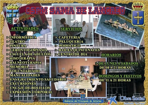 CARTEL CON LAS ACTIVIDADES Y SERVICIOS QUE PRESTA EL CSPM DE SAMA