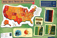 US beer map, by medals awarded