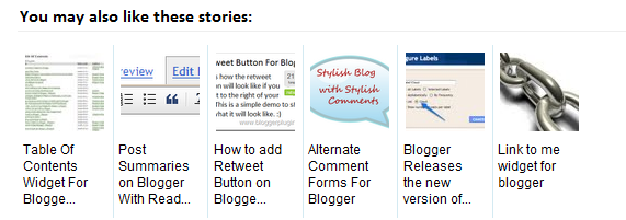related posts with thumbnails for blogger