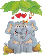 Elefantinhos...namorando..