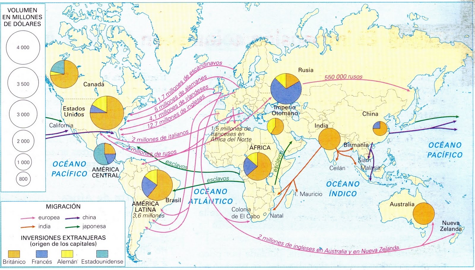Mapa - Los Movimientos Migratorios Humanos [Human
