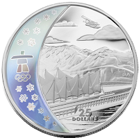 Памятная монета: Ванкувер - место проведения зимних Олимпийских игр 2010 г.Канада Плейс