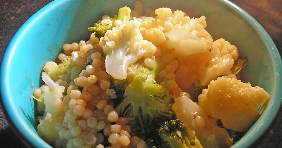 Israeli Couscous with Broccoli &amp; Cauliflower