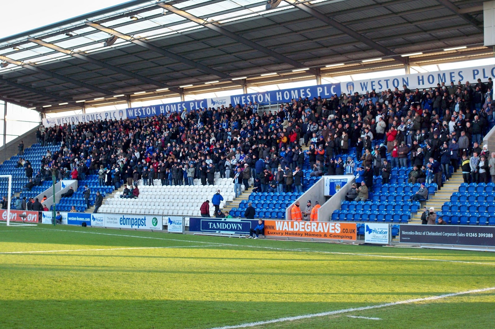 Football Grounds visited by Richard Bysouth Colchester United F.C