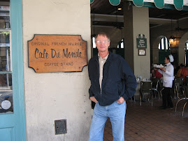 After beignets at the Cafe Du Monde