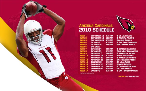 NFL Wallpaper Zone: 2010 Arizona Cardinals Schedule Wallpaper - Larry Fitzgerald NFL Wallpaper Zone: 2010 Arizona Cardinals Schedule Wallpaper - Larry Fitzgerald