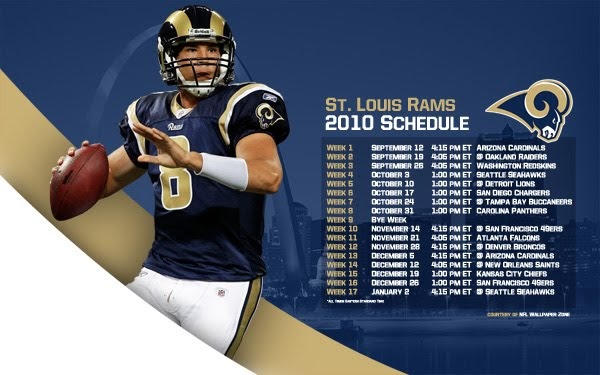 NFL Wallpaper Zone: St. Louis Rams 2010 Schedule Wallpaper - Sam Bradford NFL Wallpaper Zone: St. Louis Rams 2010 Schedule Wallpaper - Sam Bradford