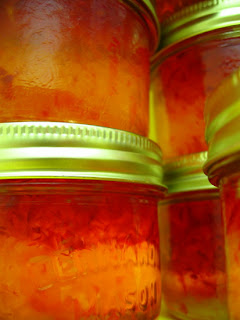 Home made red-pepper jelly