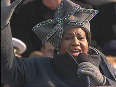 Aretha Franklin Pictured Performing at the Obama Inauguration on January 20, 2009