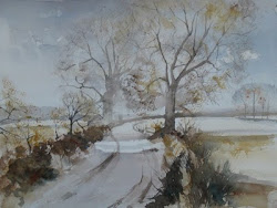 hilder rowland watercolour landscapes country lane painting step jane roland minter sketchbook