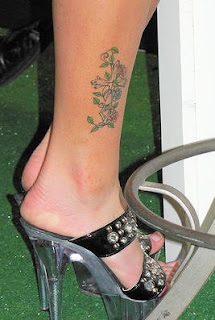 Cross and Vines Tattoos For Girls Feet Tattoos