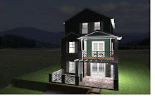 FRONT ETRANCE ELEVATION RENDERING AT NIGHT IN LAKE LINGANORE