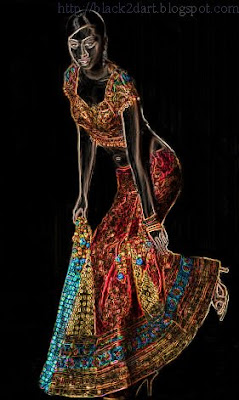 indian model wearing ghagra choli dress